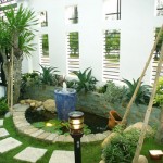 Bố trí phong thủy cho sân trước