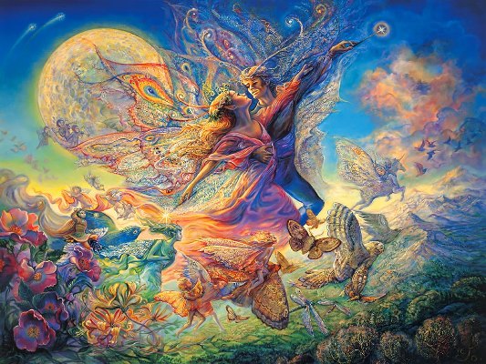 mystical_fantasy_paintings_kb_Wall_Josephine-Titania_and_Oberon_Two