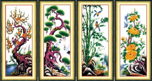 Tết đến có bộ tranh này treo trong nhà cũng rất đẹp