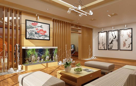 Đặt bể cá trong nhà